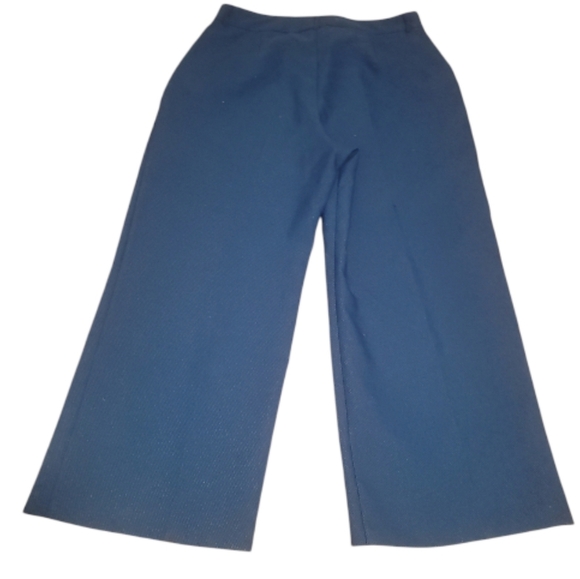 asos wide leg pleat front blue trouser pants 12 nwot - Picture 3 of 8